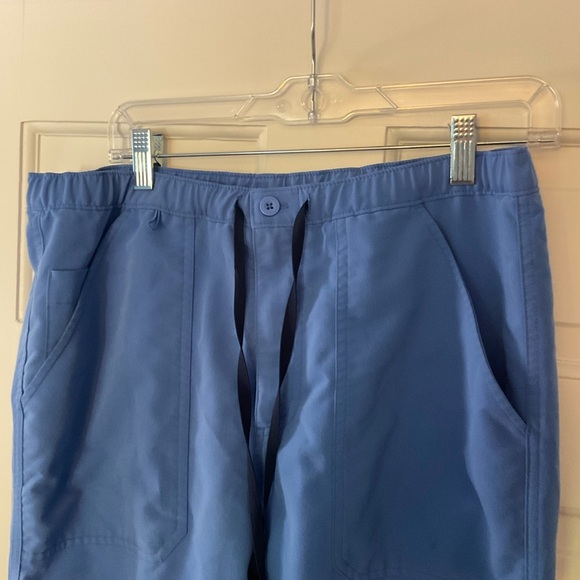 FIGS Cairo Cargo Scrub Pants Blue Mens M Medium Short Medical Uniform Doctor - Picture 2 of 8